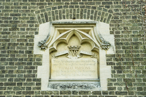 Thomas Parsons Clock Tower – Almshouses Plaque